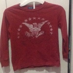 Red Polo Long Sleeve Shirt